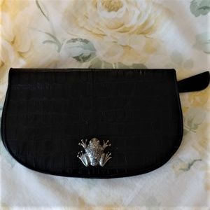 Karen Callan. Clutch. Wallet with Shimmer Frog